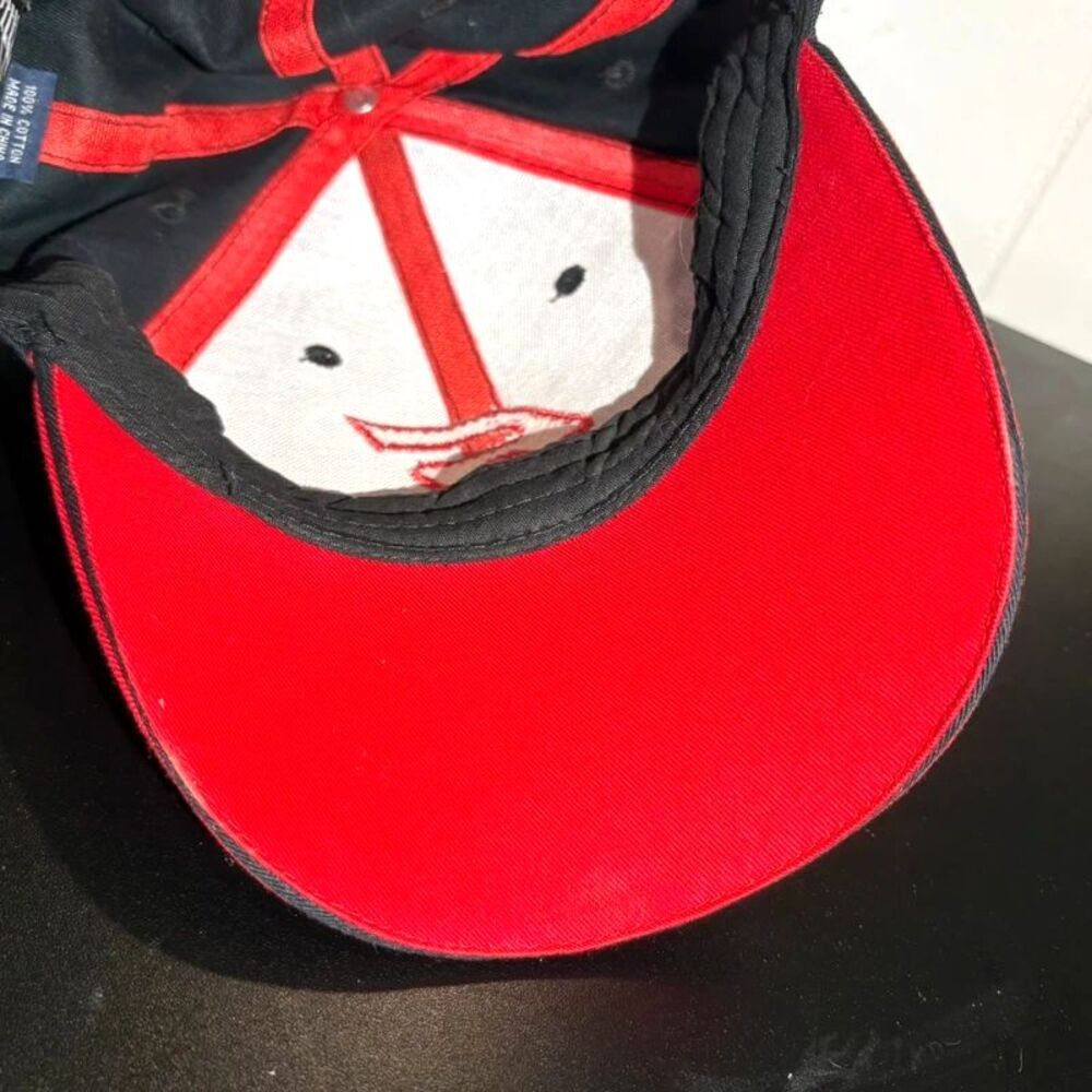 Vintage Snap-On Tools K-Products Hat Black Red Wrench Logo Strapback Cap - Picture 7 of 7